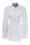 REmade Shirred Long Shirt White