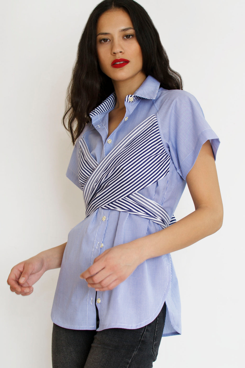 Criss Cross Shirt Stripe