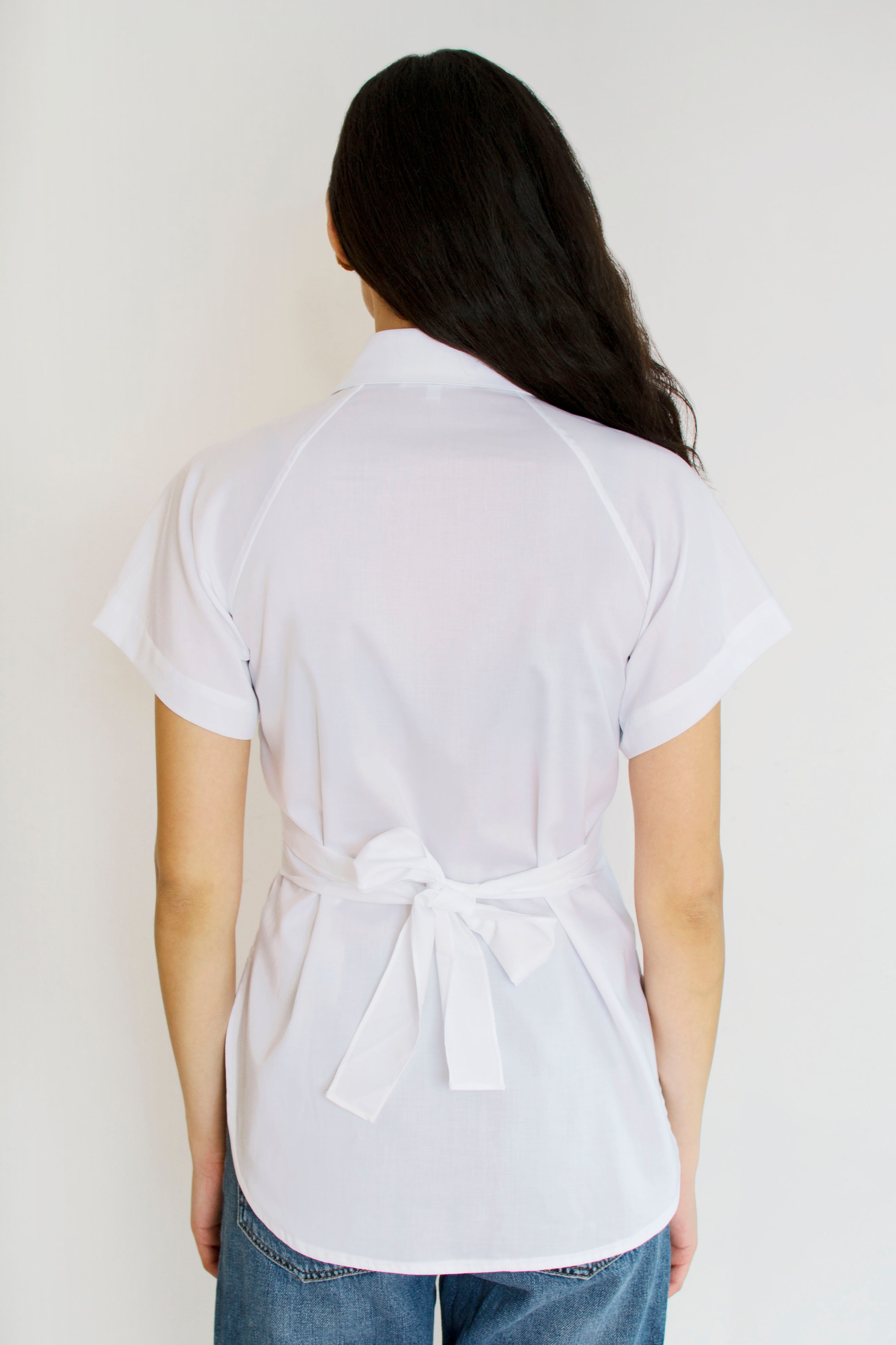 Criss Cross Shirt White