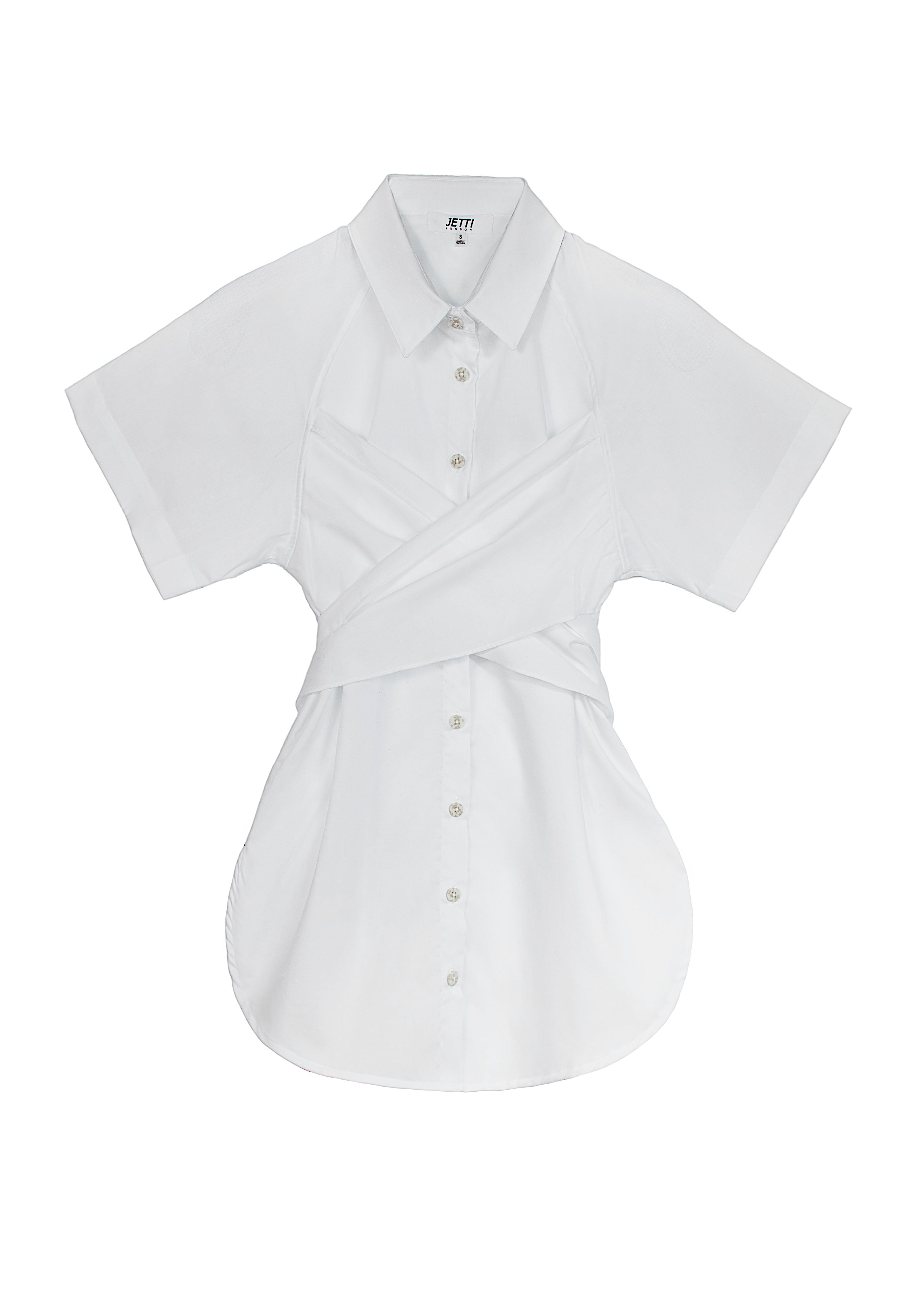 Criss Cross Shirt White